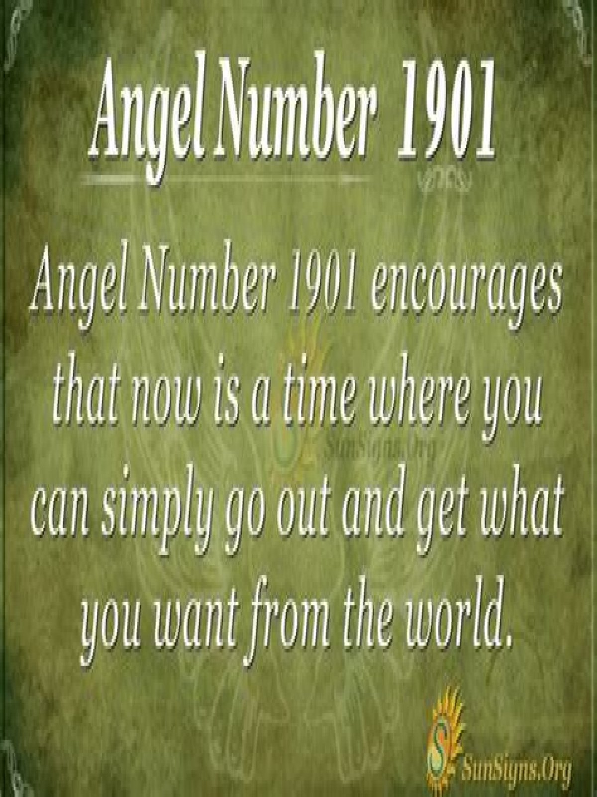 
ANGEL NUMBER 1901
