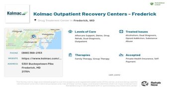 Kolmac Outpatient Recovery Centers Opens New Frederick Addiction Treatment Center