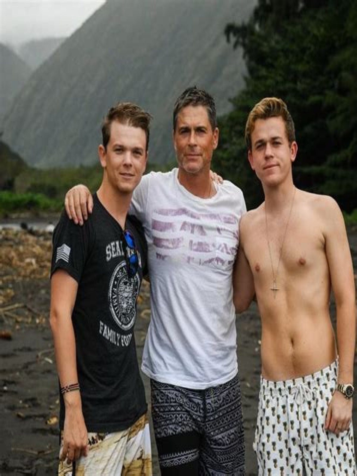 Rob Lowe son loves surfing